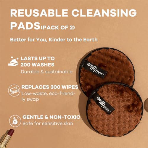 Image of Earth Rhythm Tint & Glow Kit - Lip & Cheek Tint, Cleansing Balm, Makeup Remover Pad & Lip Masque