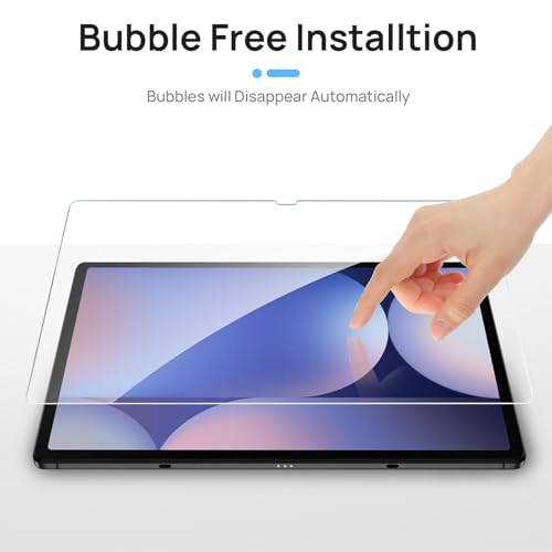 Gerutek Screen Protector for Samsung Galaxy Tab S10 Plus/ S9 FE Plus/ S9 Plus/Tab S7 FE/Tab S8 Plus/S7 Plus, Tempered Glass Film Compatible S pen [Ultra Clear][Anti Scratch] for Tab S10+ 12.4 inch - Image 4