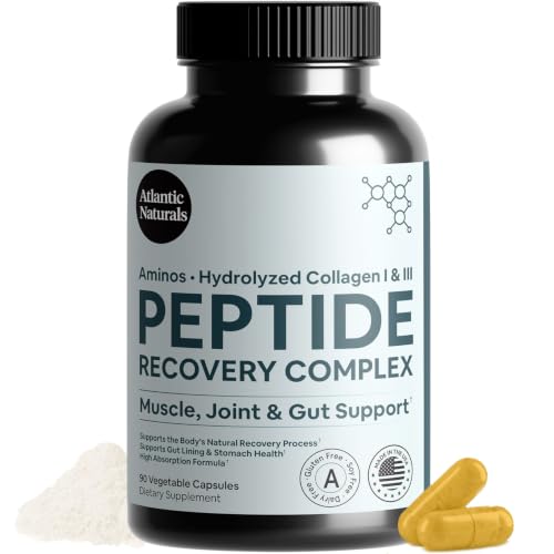 Peptide Recovery Complex Advanced 157 Recovery Blend | Collagen Peptide Amino Support Formula for Muscle Joint & Tissue Health | Post-Workout Recovery & Flexibility Support | 90 Capsules