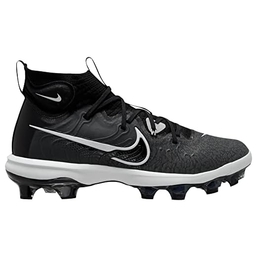 Nike Alpha Huarache NXT MCS DJ6519-010 Black/Dark Smoke Grey/Light Smoke Grey/White Men's Baseball Cleats 13 US