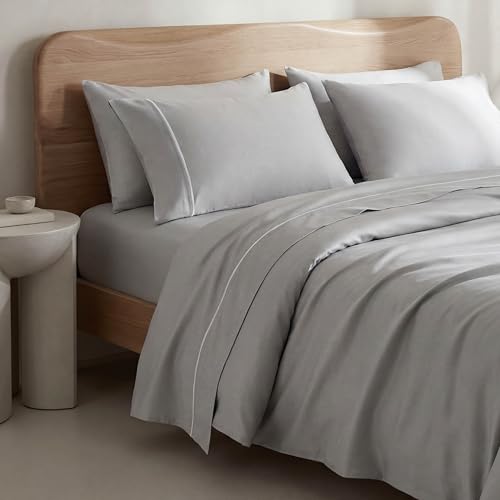 Antilo - Juego de Sábanas Lyocell 100% Orgánico 300 Hilos - Efecto Seda Extra Suave, Transpirable, Hipoalergénico y Antibacteriano - Cama 90-1 Funda Almohada - Oeko-Tex