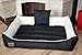 Odol-Plu XXL - Hundebett - Hundekissen - Hundesofa mit Wendekissen (Größe und Farbe wählbar) (120x90 schwarz-Weiss)
