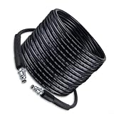 Fauhapyway Tubo di ricambio per idropulitrice ad alta pressione, 10 m, per Bosch serie AQT Easy Aquatak 110 120 SDS Quick Connect PVC nero