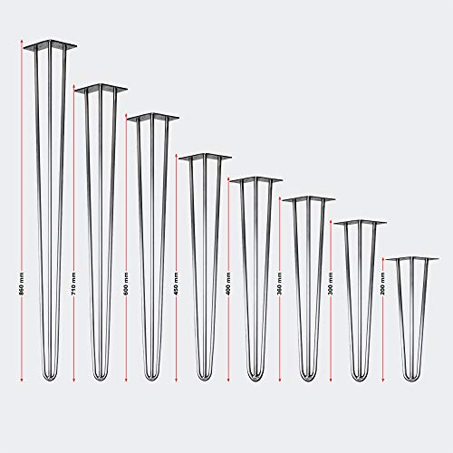 Wiltec Gambe Tavolo a forcina Hairpin Legs Set da