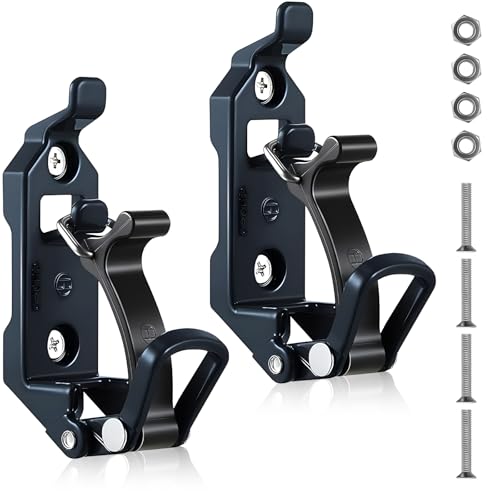 2 Pcs Shovel Mount for Roof Rack, Metal Rubber Clamp Wall Mounting Kit, Shovel Holder Clamp Wall Mount Kit Car Accessories for Roof Rack, Boats, Military Equipment, Axe, Patent Protection