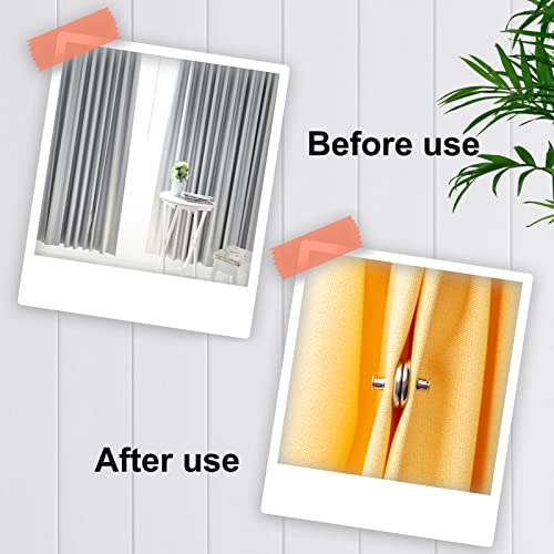 Jcabin Curtain Magnets Closure 12 Pcs, Upgrade Curtain Weights Strong Magnets Button To Keep Curtain Closed Prevents Light Leakage And Curtains From Being Blown Around With 16 Self-Adhesive Patches #TOP4