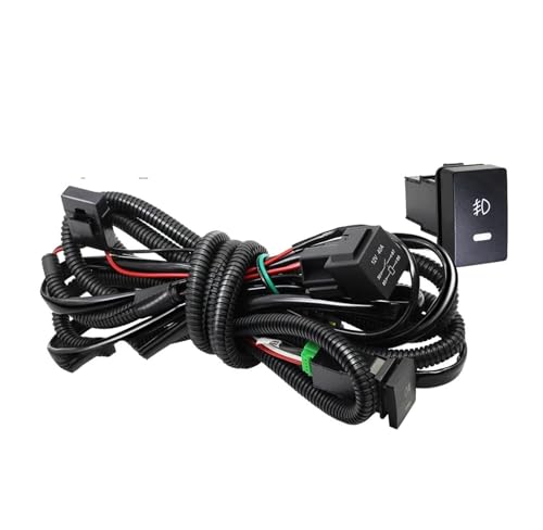 Antibrouillard LED H11 avec DRL Angel Eye et faisceau de câbles pour Fiat Ducato 250 290 2006-2023