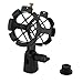 Microphone Shock Mount Holder, Anti Vibration Spider Shockmount, for Microphones with a Diameter of Less Than 4.5cm, for Recording Studio, Live Broadcast, Online Chat