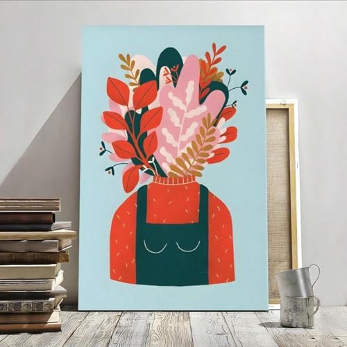 Affiche florale XINBAO 30x45cm : décoration murale bureau et salon