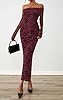 PRETTYGARDEN Womens Off The Shoulder Floral Maxi B... #2