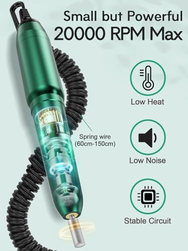 Kit de Taladro Eléctrico para Uñas Beloving Verde miniatura 6