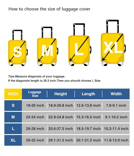 Joisal White Bows Pearls Navy Blue Luggage Cover for Suitcase Protector Trip Elastic Travel Accessories for Women Prints, L, Fits 26-28 Inch Case4