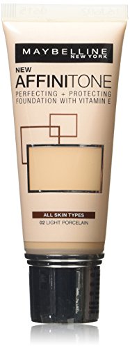 Maybelline Affinitone Foundation, Light Porcelain Number 02 30 ml
