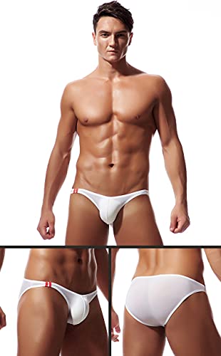 Men's Bikini Comfort Ice Silk Underwear Low Rise Briefs3