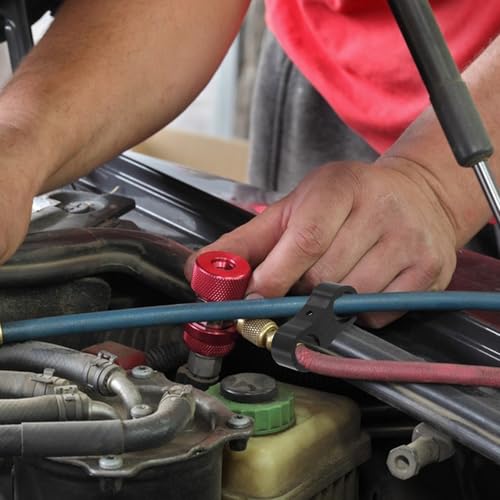 Abrazaderas AN6 de aluminio negro que evitan el desgaste de mangueras en el motor 5