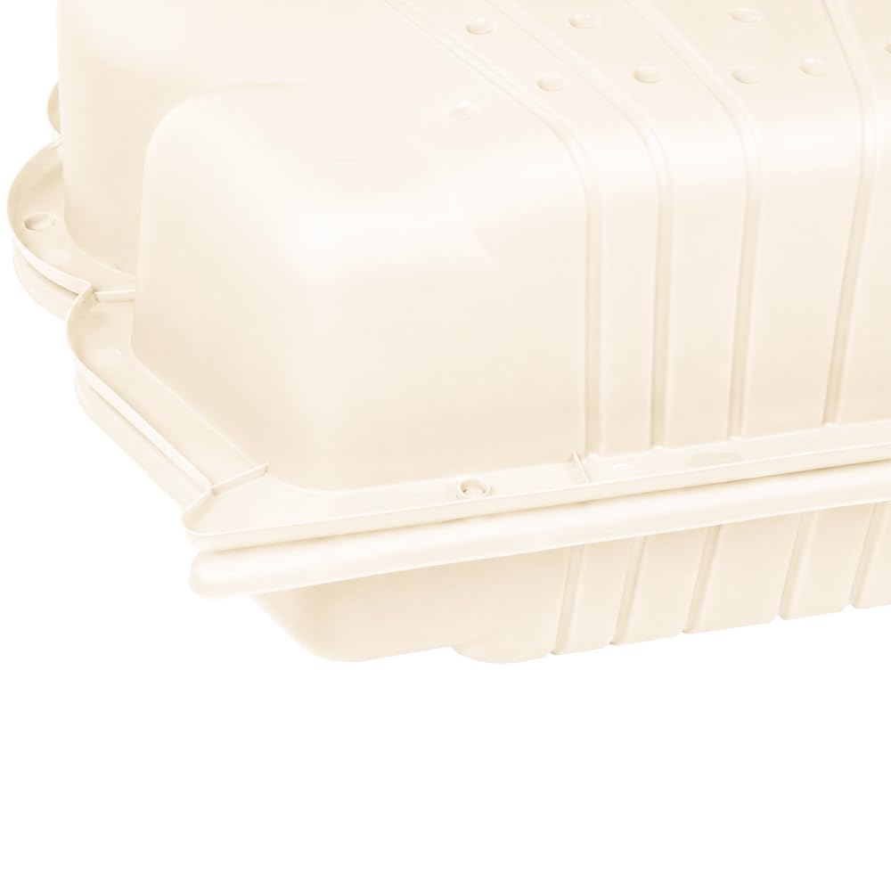 Ondis24 Coquillage en plastique pour bac à sable avec couvercle, 2 pièces (Beige pastel, 87)