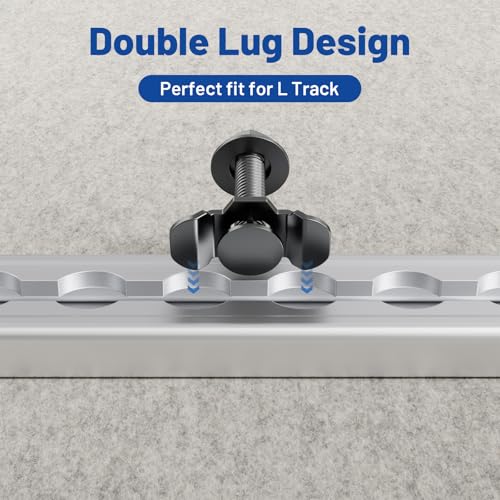 Anina 6Pcs L-Track Duplo Lug Roscado Porca De Fixação Amarração Parafusos De Montagem Para Pontos De