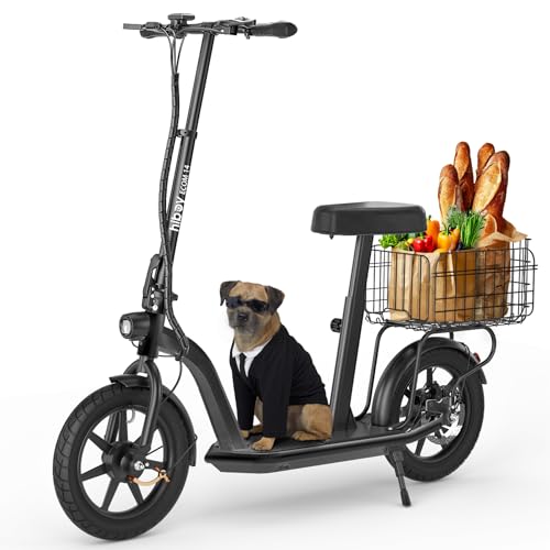 Image of Hiboy VE1 PRO /ECOM 14 Electric Scooter - 500W /450W Motor Electric Scooter for Adults - 16 inch /14 inch Pneumatic Tires - 31 Miles Long Range & 23 /22Mph Folding Commuter Escooter