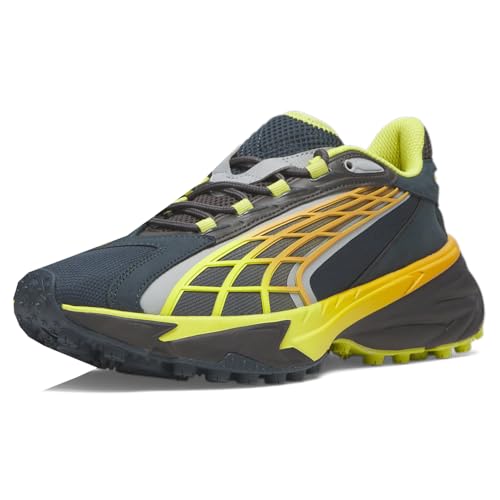 PUMA Mens Spirex Horizon Running Sneakers Shoes - Green, Yellow - Size 12 M2