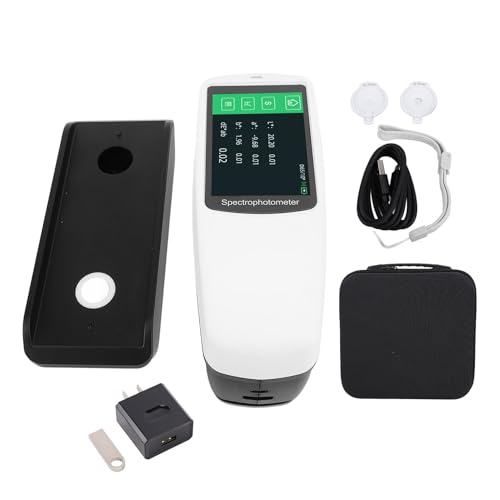 Digital Spectrophotometer Portable Color Difference Meter DS62 with 11mm, 6mm, 3mm Aperture for Manufacturing, Research, Materials Analysis