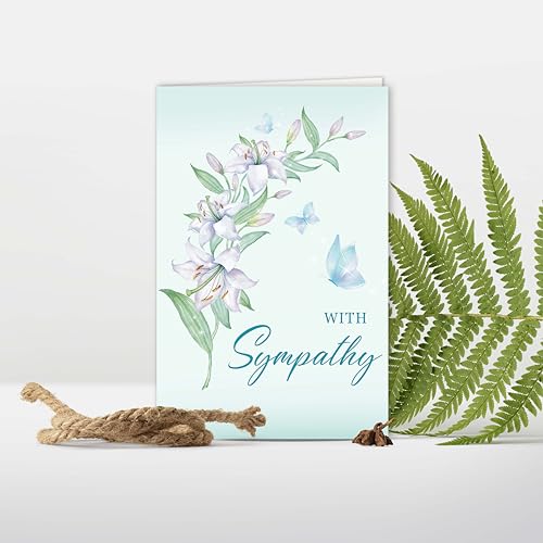 Image of Sympathy Card Gifts for Loss of Loved One, Sympathy Cards with Premium Envelope, Elegant Condolence Card Gift for Family or Friends
