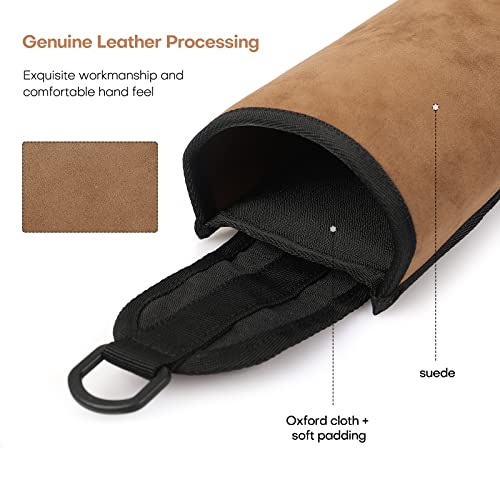 Konelia Archery Back Leather Arrow Quiver Arrow Holder Shoulder Hanged Target Shooting Quiver For Arrows With Front Pockets #TOP5