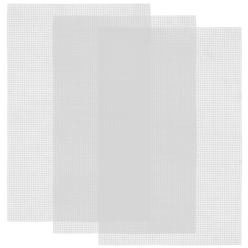 MUKLEI 3 PCS Plastic Mesh Canvas Sheets