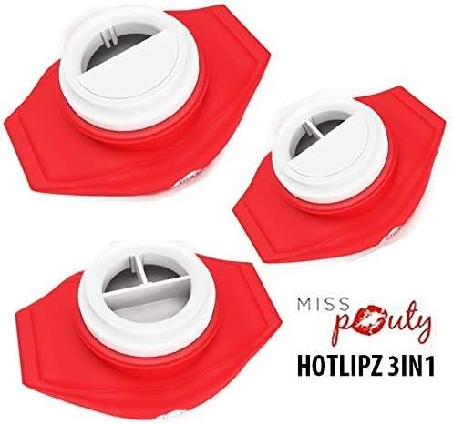 Lip Plumper Device Miss Pouty ‘HOT LIPZ’ Lip Plumper Tool Enhancer for Thicker Fuller Lips, Red - Image 5
