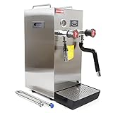 Commercial 2500W Electric 8L Water Boiling Steam Machine, Professional Coffee Milk Foam Steam Milk Bubble Water Boiling Machine LCD Display For Coffee Dessert Shop