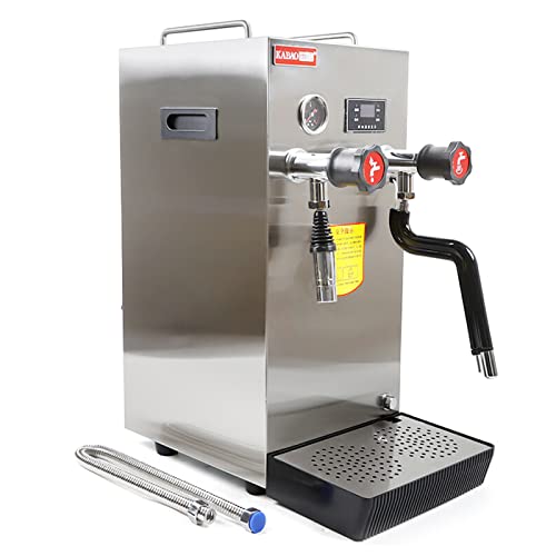 Commercial 2500W Electric 8L Water Boiling Steam Machine, Professional Coffee Milk Foam Steam Milk Bubble Water Boiling Machine LCD Display For Coffee Dessert Shop