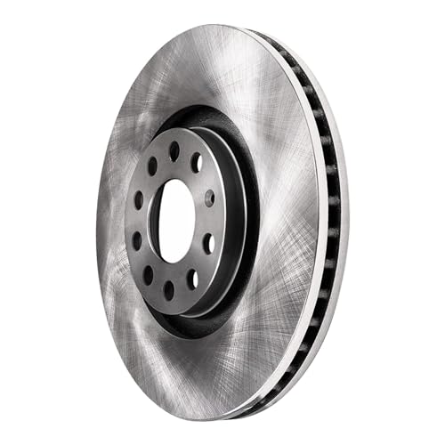 Image of Detroit Axle - Rear Brake Kit for Volkswagen Passat R32 CC GTI Golf R Disc | Rotors Ceramic Brake Pads w /Harware Replacement 12.20 inch inch Rotor