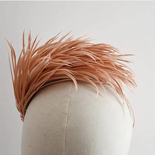 Long Fascinator Feathers For Crafts Stripped Goose Biot Millinery Hats Trimmings Pack Of 100 (Black) #TOP3