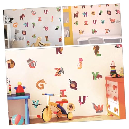 Vinilos Decorativos de Alfabeto con Animales Cartoon miniatura 4