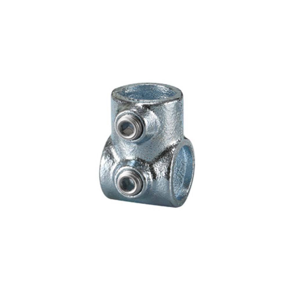1 Uds DN40 (ID 50mm) Conectores de tubo en T de 3 vías Junta de accesorios de tubería de acero maleable galvanizado, utilizados para la instalación de barandilla Sistema de pasamanos