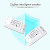2pcs Zig bee DIY Smart Switch Intelligent Breaker WiFi Wireless Light Switch Relay Module Compatible with Amazon Alexa Google Home Echo Dot SmartThings Hub