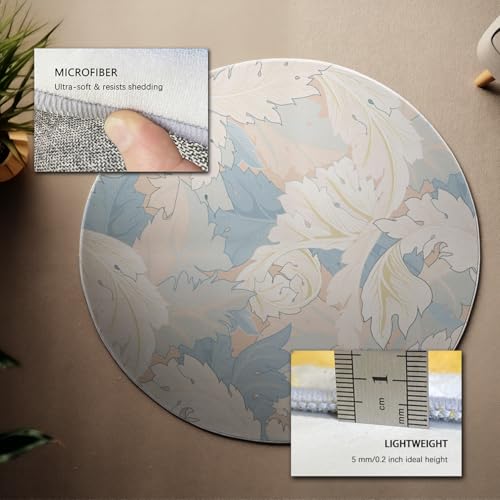Tapis de décoration intérieure rond 200cm lavable et mince
