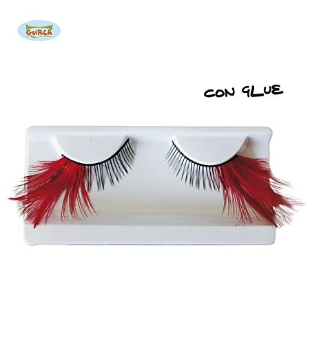 Christmas Red Feather Eyelashes Cover