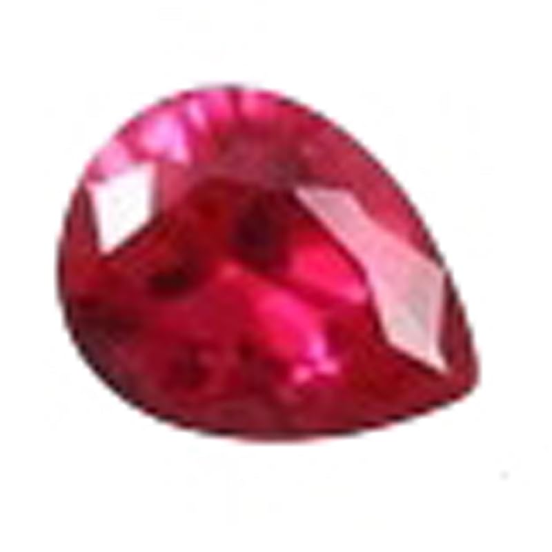 Rubis rouge naturel 7x5mm, pierre précieuse pour créer votre collier