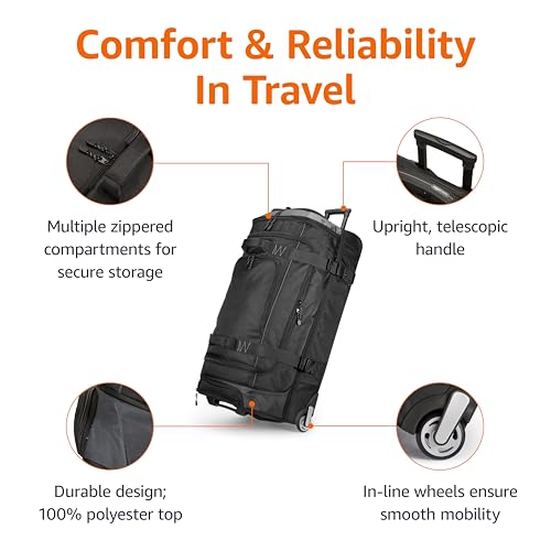 Amazon Basics RESOURCED_ZH1704076 Ripstop Wheeled Duffel Bag For Travel thumb #1