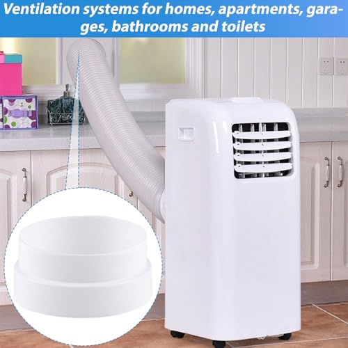 Universal Reduzierverbinder Ø80-150mm Reduzierstück Ø 80-100mm 100-120mm 120-140-150mm mit Edelstahl Schlauchschellen Alufolienband ABS Reduzierstück für Lüftungssystem Lüftung Rundrohr Ventilation