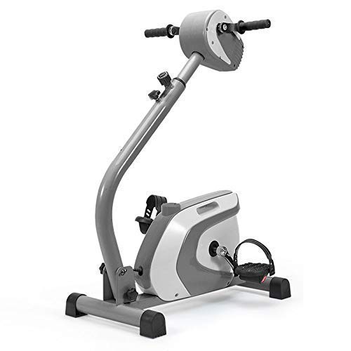 QWEQTYU Cyclette reclinata con Resistenza Regolabile, Macchina elettrica per la Riabilitazione, pedaliera per Braccia e Gambe con Display LCD Macchina per Il Fitness per disabili