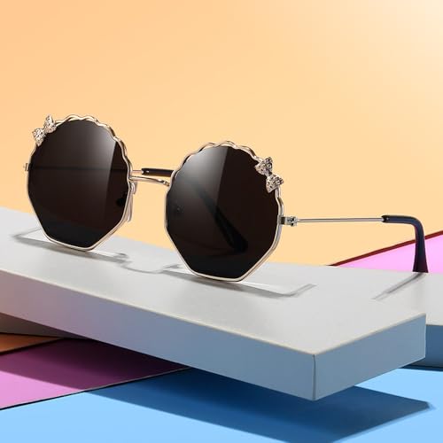 Stylish Kids Glitter Heart Shaped UV400 Sunglasses for Outdoor Baby Fashion Photo Cute Toddler Sun Glasses Accessorie2