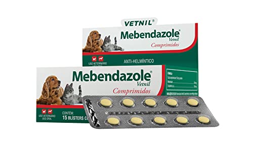 Melhor Remédio para Giardia em Cães → Tratamentos, Cuidados e Prevenção Eficaz MEBENDAZOLE VETNIL COMPRIMIDOS