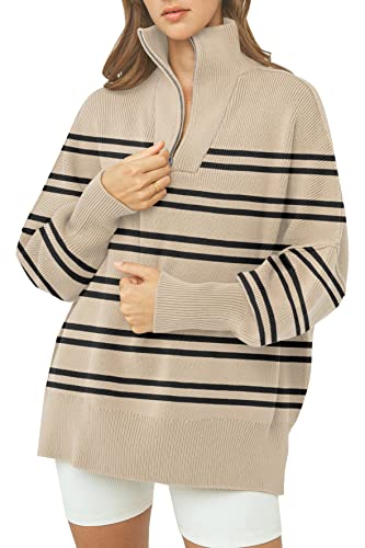 Image of Sweater for Women Winter Turtleneck Long Sleeve Pullover Tops Casual Oversized Knitted Sweaters