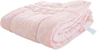 肌掛け布団 シングル 【春~秋まで使える!ふんわり軽い掛けふとん】 掛け布団 501柄 ピンク 夏 さらふわ 綿混生地 冷房の冷え防止 ロングシーズン対応 夏用 肌布団 ふとん キルトケット 135×185cm 側サイズ:140×190cm 布団 かわいい