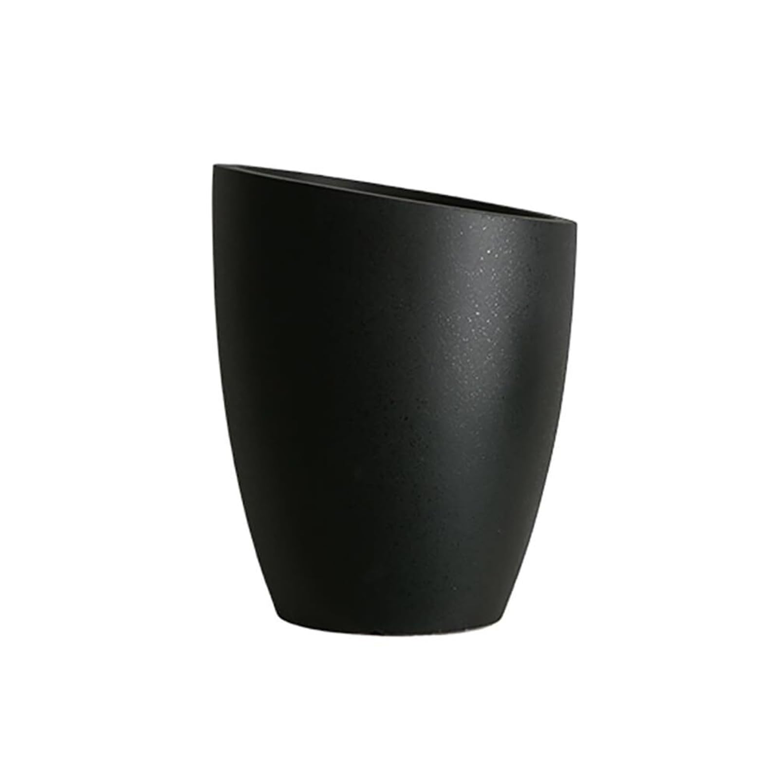 Pot de fleur haut en béton stable pour grande plante face au vent