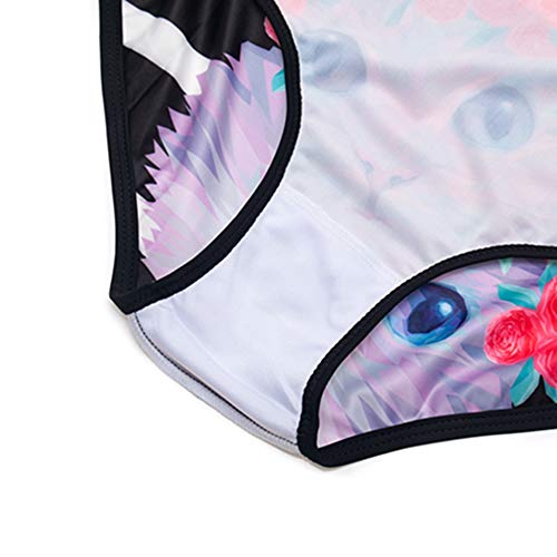 WeimoMonkey Maiô feminino estampado, roupa de banho com emagrecimento push up, roupa de banho para o