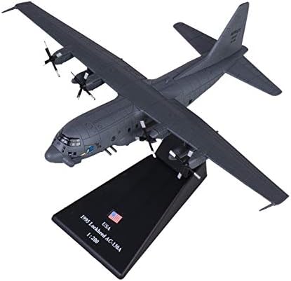 DDUUOO Aircraft Model Diecast Metal 1:200 Scale Military Model Toys Ac-130 Gunship Ground-Attack Airplane Models Plane for Collections