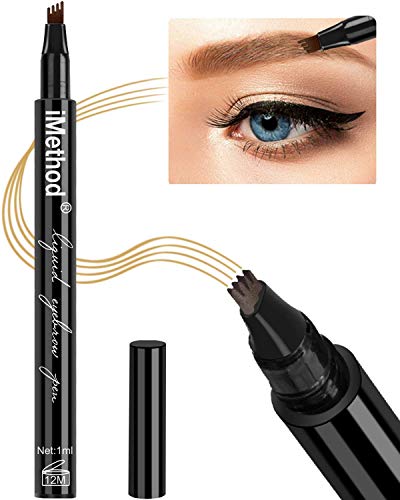 Eyebrow Tattoo Pen - iMethod Microblading Eyebrow Pencil with a Micro-Fork Tip Applicator