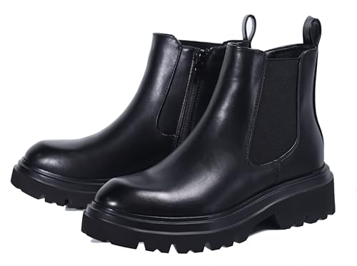 Women's Ultra-Light Chelsea Boots – Featherweight Sole, Chunky Heel, Slip-On Elastic Ankle Booties for All-Day Comfort4